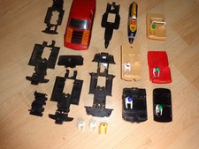 Bits and bobs drivers shell, chassis, body parts OFF SCALEXTRIC CARS