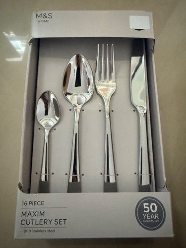 New maxim cutlery 16 piece - m&s,
