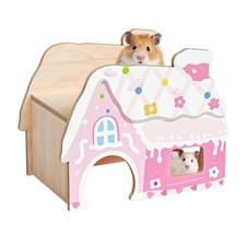 Wooden Hamster Hideout House