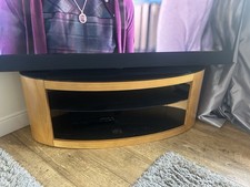 Oak Look Finish TV Cabinet with Storage Space Unit. Excellent Condition