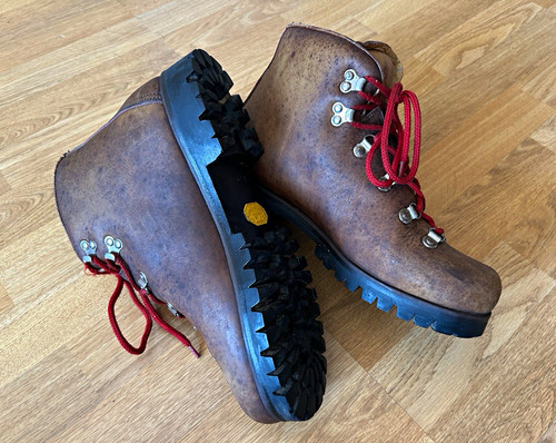 Men brown vintage - brown, leather