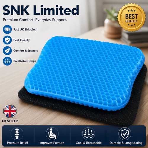 Gel seat cushion - gel, double