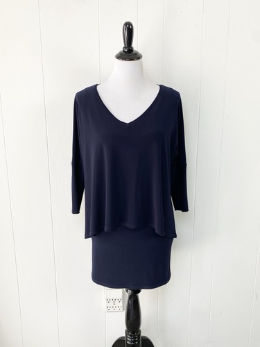 Joseph ribkoff tunic top navy - joseph,