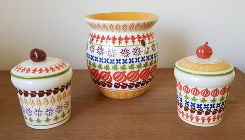 Yankee candle pumpkin - candle, pottery