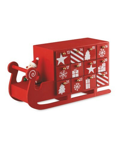Hand painted santa - hand, sleigh
