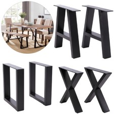 2/4x Industrial Iron Metal Table Legs For Dining Coffee Bench Desk Trestle UK