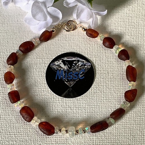 9ct gold fire opal - fire, ruby