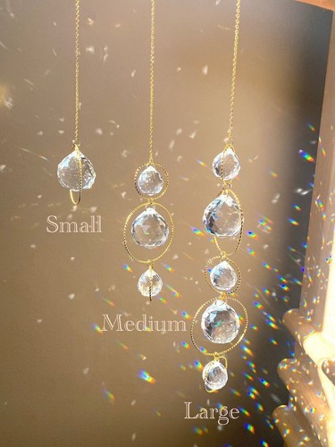 Pcs crystal suncatcher - 3, boho