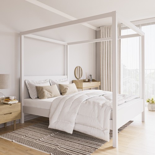 King size four poster bed - king,