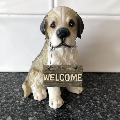 Vintage puppy dog - puppy, statue