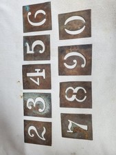 COPPER NUMBER STENCILS