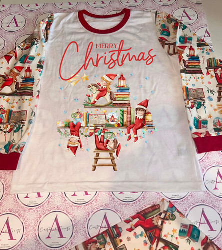 Naughty elf xmas - xmas, pyjamas