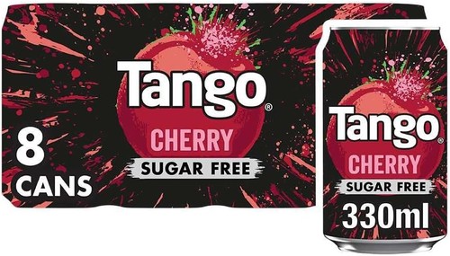 Tango cherry sugar free cans - sugar, 8