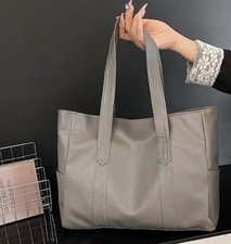 Women Extra Large Casual Soft Leather Handbag Shoulder Shopper Bag Tote new 