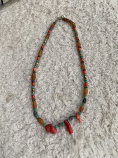 Turquoise and natural stones  Beaded Necklace from Ibiza 