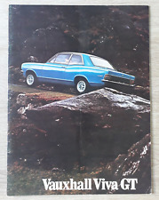Vauxhall Viva GT HB Brochure 1970