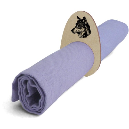 Wolf portrait wooden - x,
