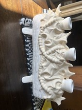 Yule Log Candle Holder Vintage