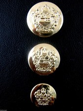Round Gold Plastic Crested