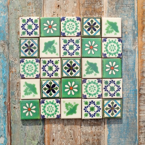 Mexican tiles small - mexican, size