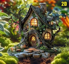 2D Xmas Garden Statue /Magic