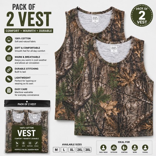 Classic world camo vest pack - world,
