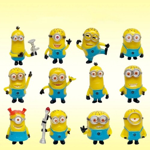 12pcs mini minions despicable - minions,