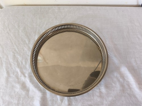 Vintage gallery tray silver - gallery,