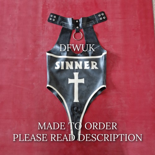 Black cut sinner leotard - hi,