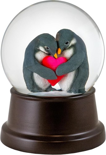 Cuddly penguins love snow - penguins,