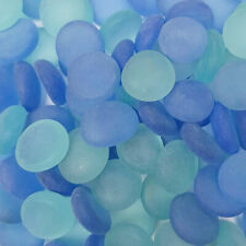 Blue Frosted Glass Pebbles 50x