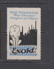 EXAKT Laundry Factory advertising stamp/label (Lion)