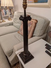 Ionic column table lamp in