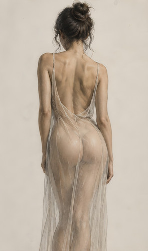 Abstract women naked nude - abstract,