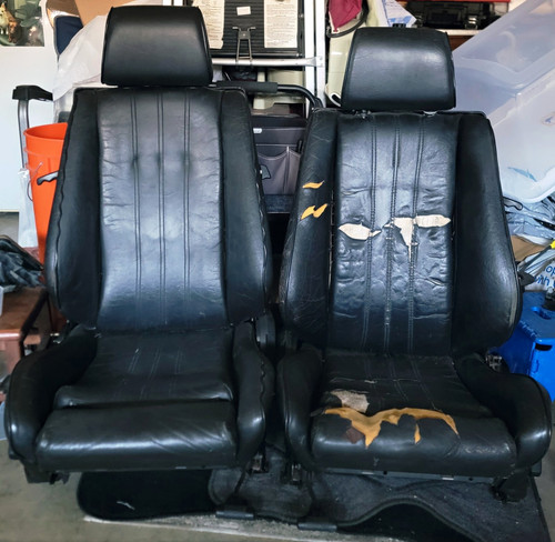 Bmw e30 oem black leather - oem,