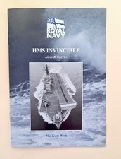 Original Royal Navy HMS Invincible 'Welcome Aboard' Leaflet
