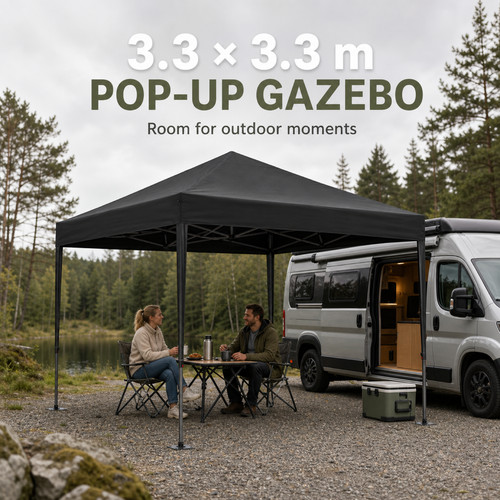 3x3 folding carport - 3.3x3.3m,
