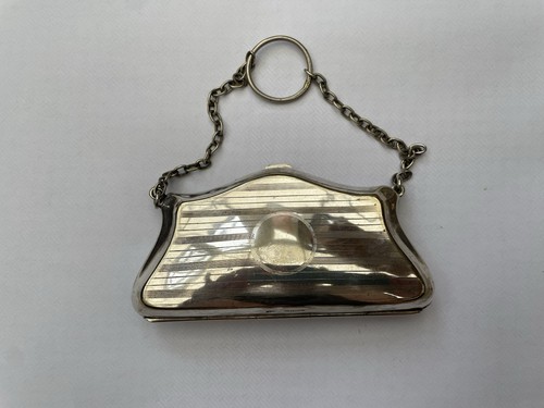 Antique silver purse small