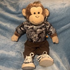 Cheerful Monkey Build A Bear Workshop Plush Soft Toy 20” With Outfit!