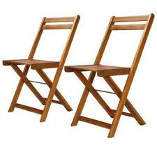 2 pcs Outdoor Chairs Wooden
