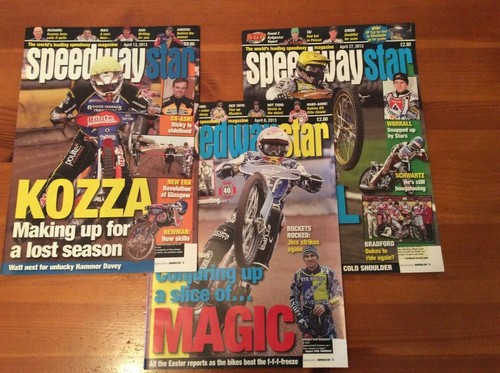 2013 speedway star magazines - speedway,