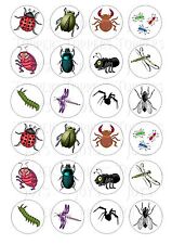 24 BUGS INSECTS CUPCAKE TOPPER