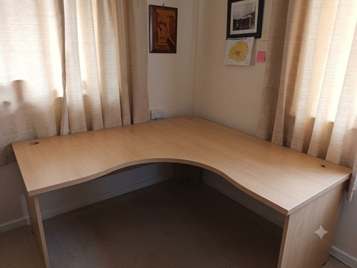 Desk corner beech - desk-,