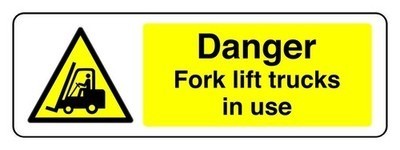 Danger fork lift trucks - fork,
