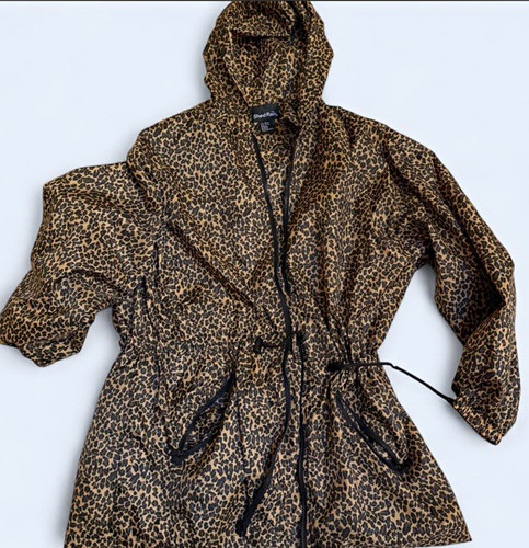 Shedrain leopard print hooded - leopard,