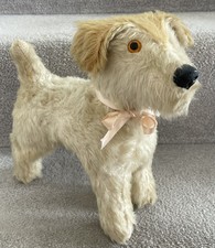 Antique Vintage Pedigree Mohair Terrier Dog Soft Toy Teddy Bear Pal British