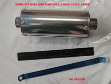 28MM ROUND  Exhaust Pipe End Can PIT quad Dirt Bike 50CC 110CC 125CC 140CC