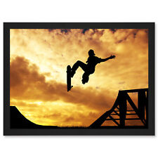 Sunset Skateboard Silhouette