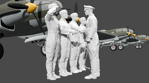 Wwii luftwaffe bomber crew - wwii,