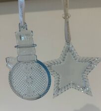 Waterford Ornament Snowman Gingerbread House Rocking Horse Star Stag Bell Heart